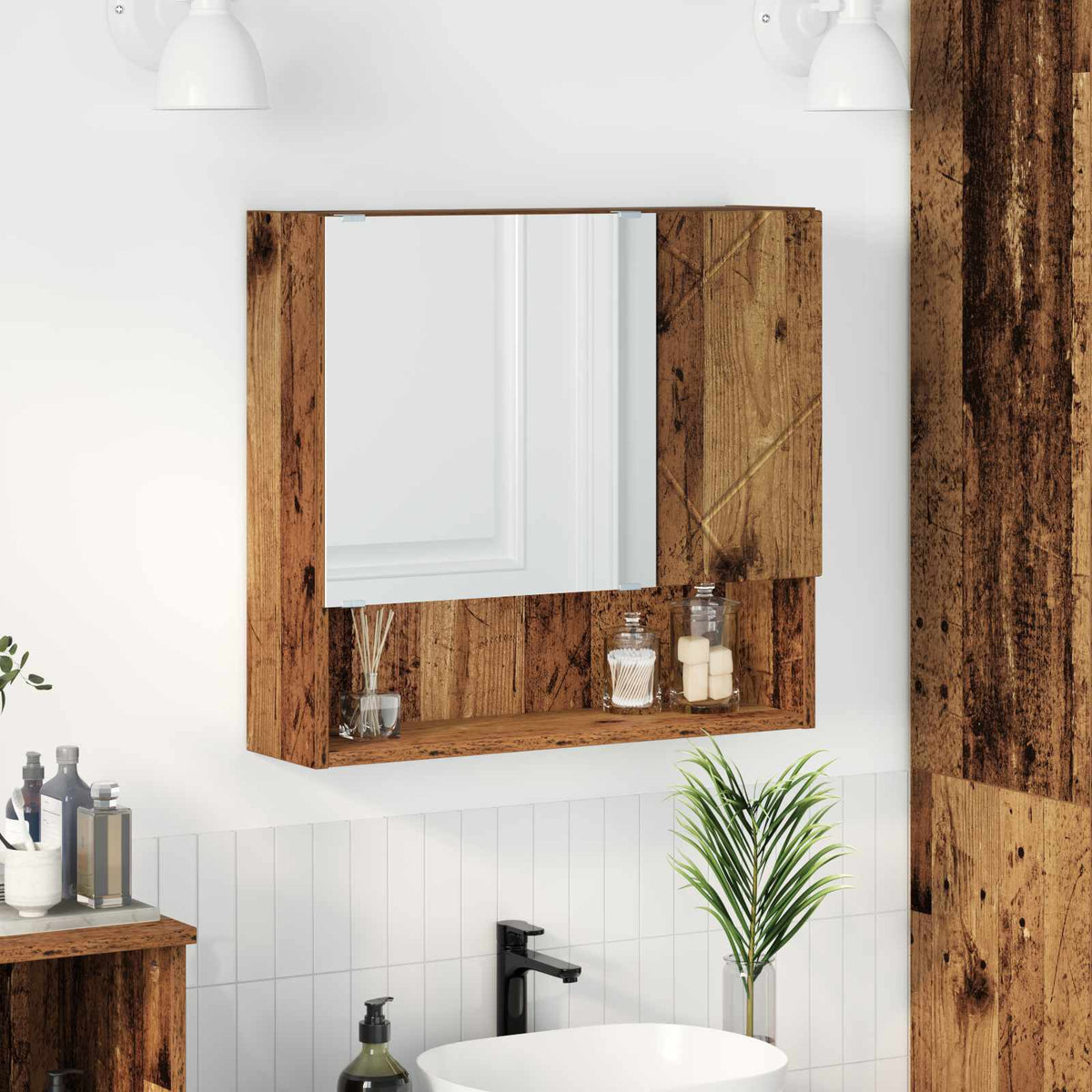 Armario Con Espejo 59 X 17 X 55 Cm