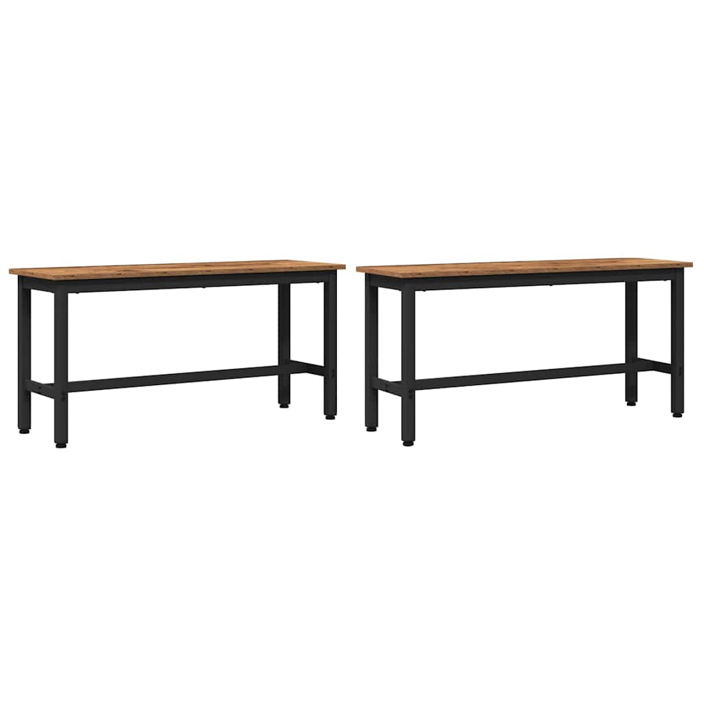 Banca De Comedor 100 X 32,5 X 48,5 Cm 2 Uds.