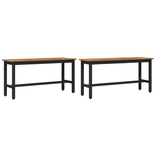 Banca De Comedor 100 X 32,5 X 48,5 Cm 2 Uds.