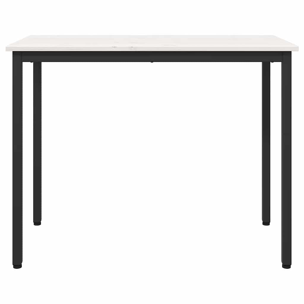Mesa 100 X 50 X 77 Cm Madera Ingenierizada Y Acero