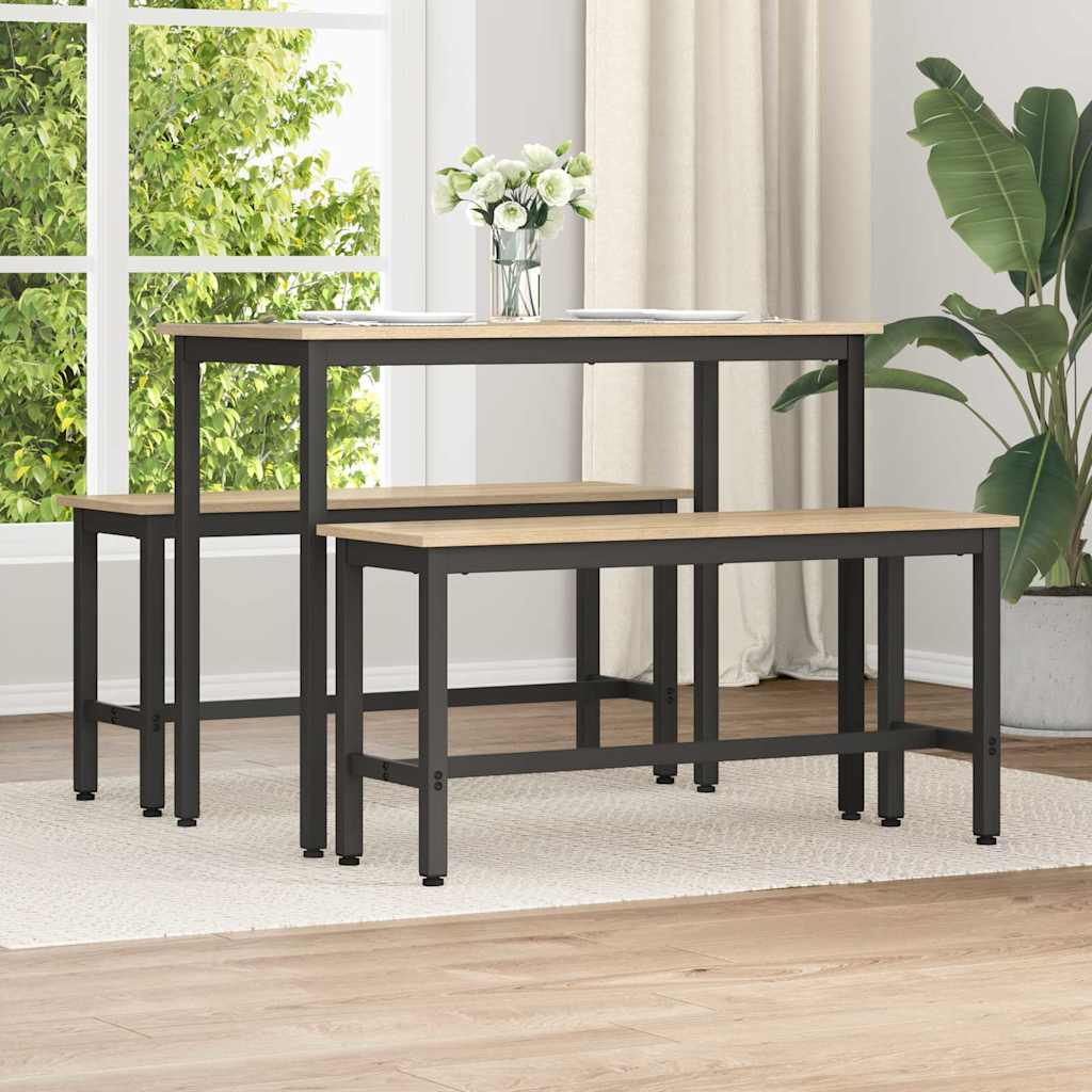 Banca De Comedor 100 X 32,5 X 48,5 Cm 2 Uds.