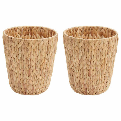 Papelera Para Desechos 2 Pcs Natural 26 X 26 X 29 Cm