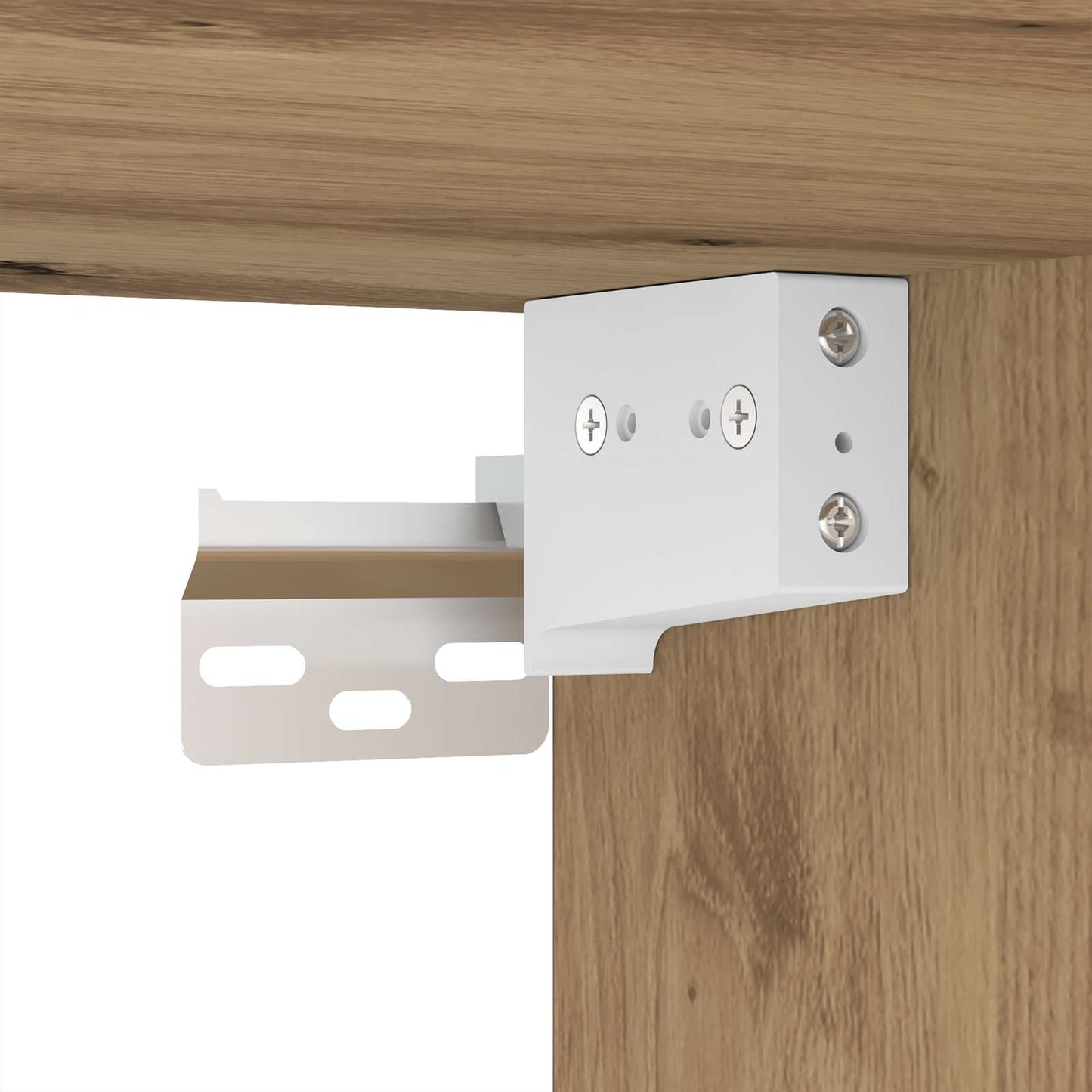 Mueble De Tv 4 Pcs Roble Artesanal Madera De Ingeniería