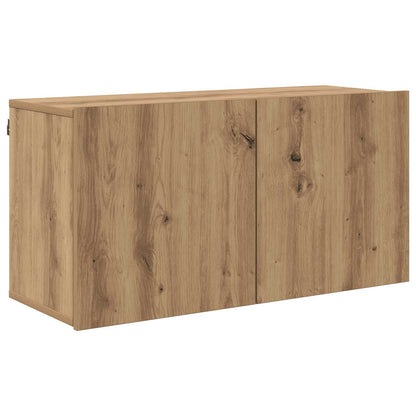 Mueble De Tv 4 Pcs Roble Artesanal Madera De Ingeniería