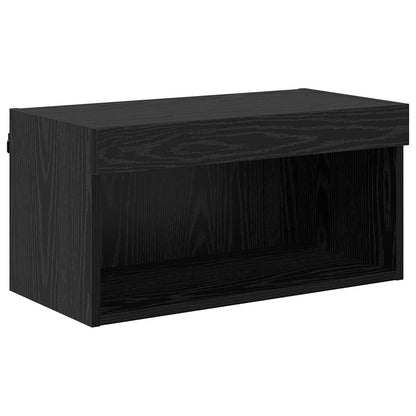 Mueble De Tv Con Tira De Luces Led 8 Pcs Cristal