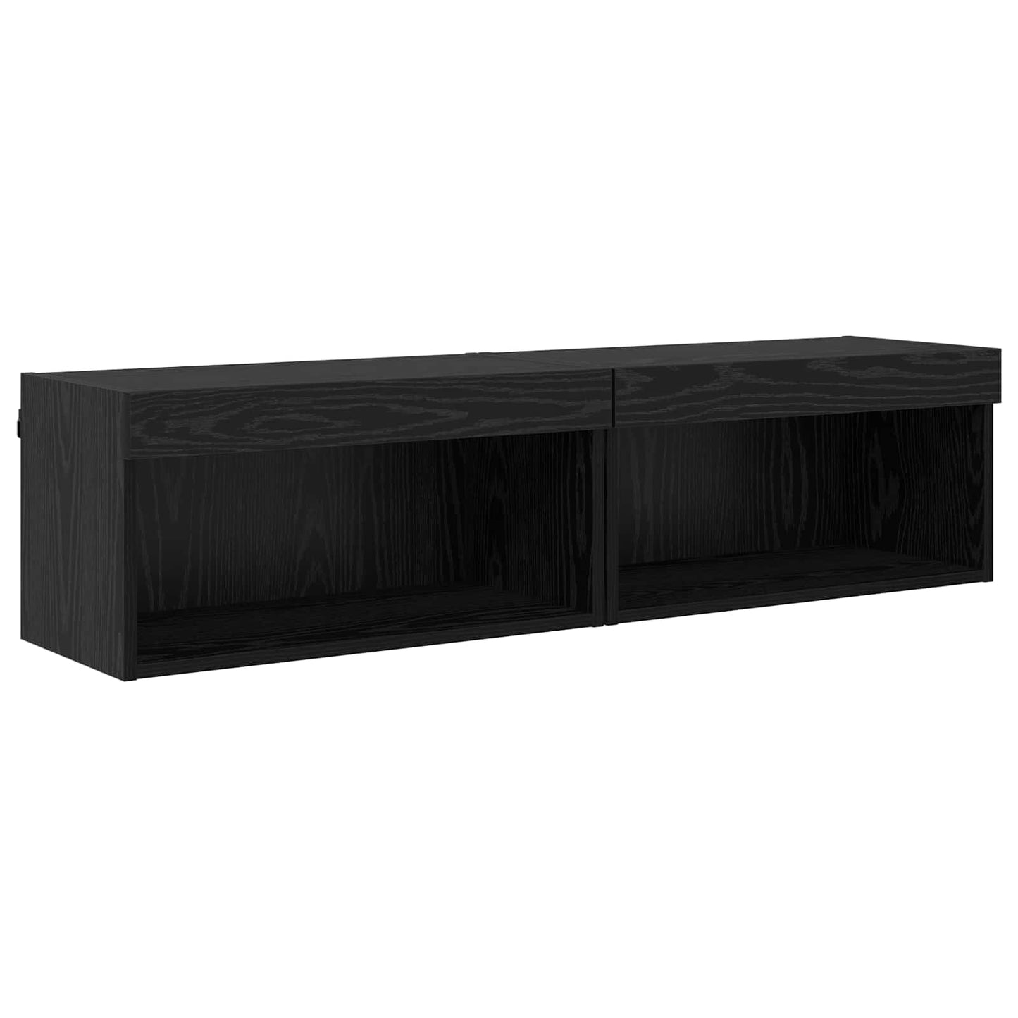 Conjunto De Mueble Para Tv De Pared Con Led 6 Pcs