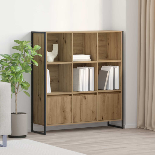 Estantería Para Libros 2 Pcs Roble Artesanal 99,5 X 30 X 108 Cm