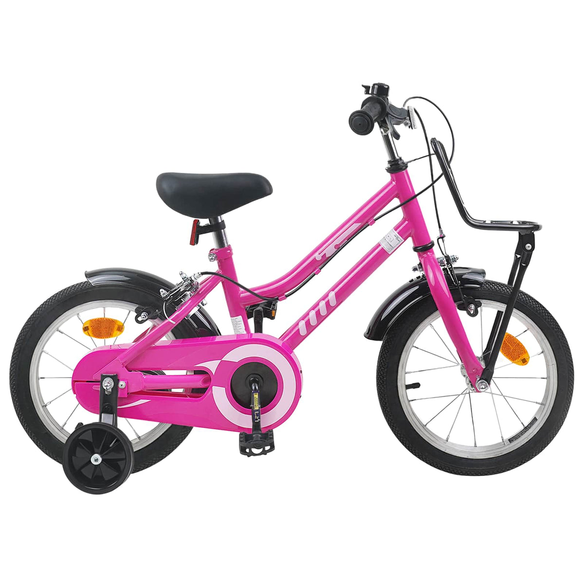 Bicicleta Infantil Para 6-11 Años Negro Rosa