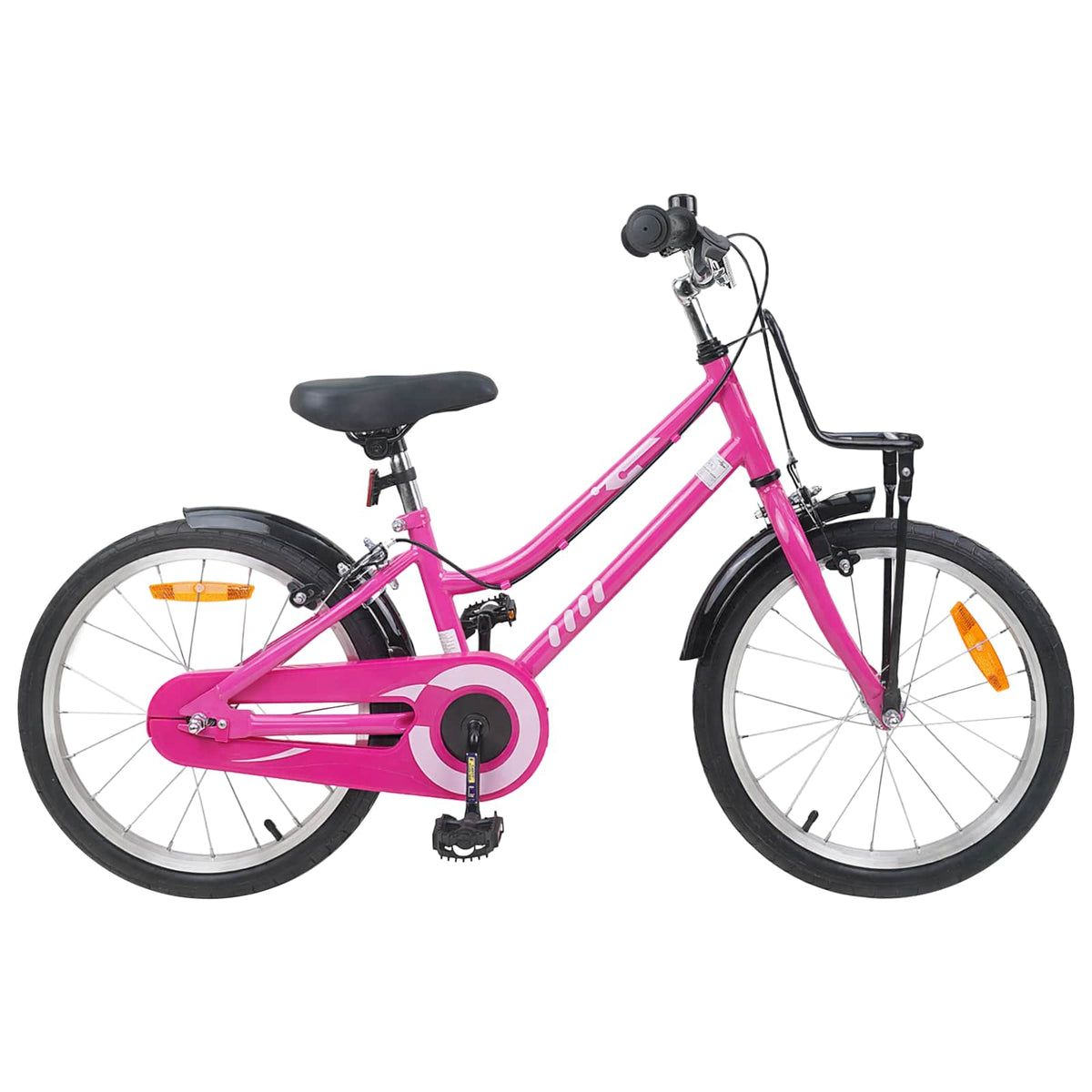 Bicicleta Infantil Para 6-11 Años Negro Rosa