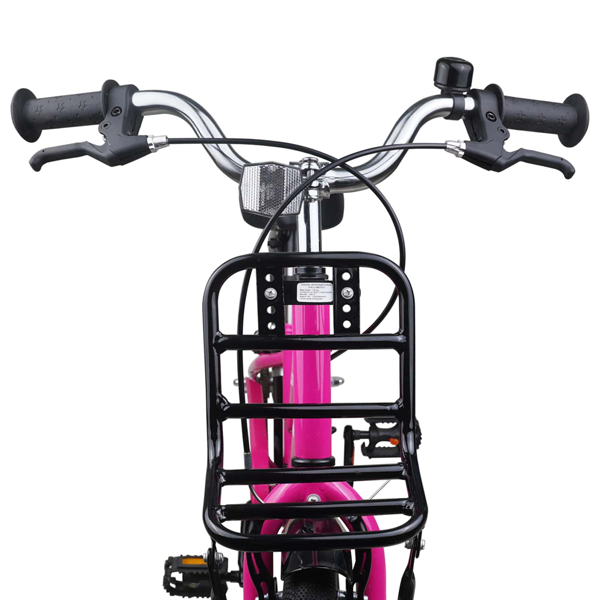 Bicicleta Infantil Para 6-11 Años Negro Rosa