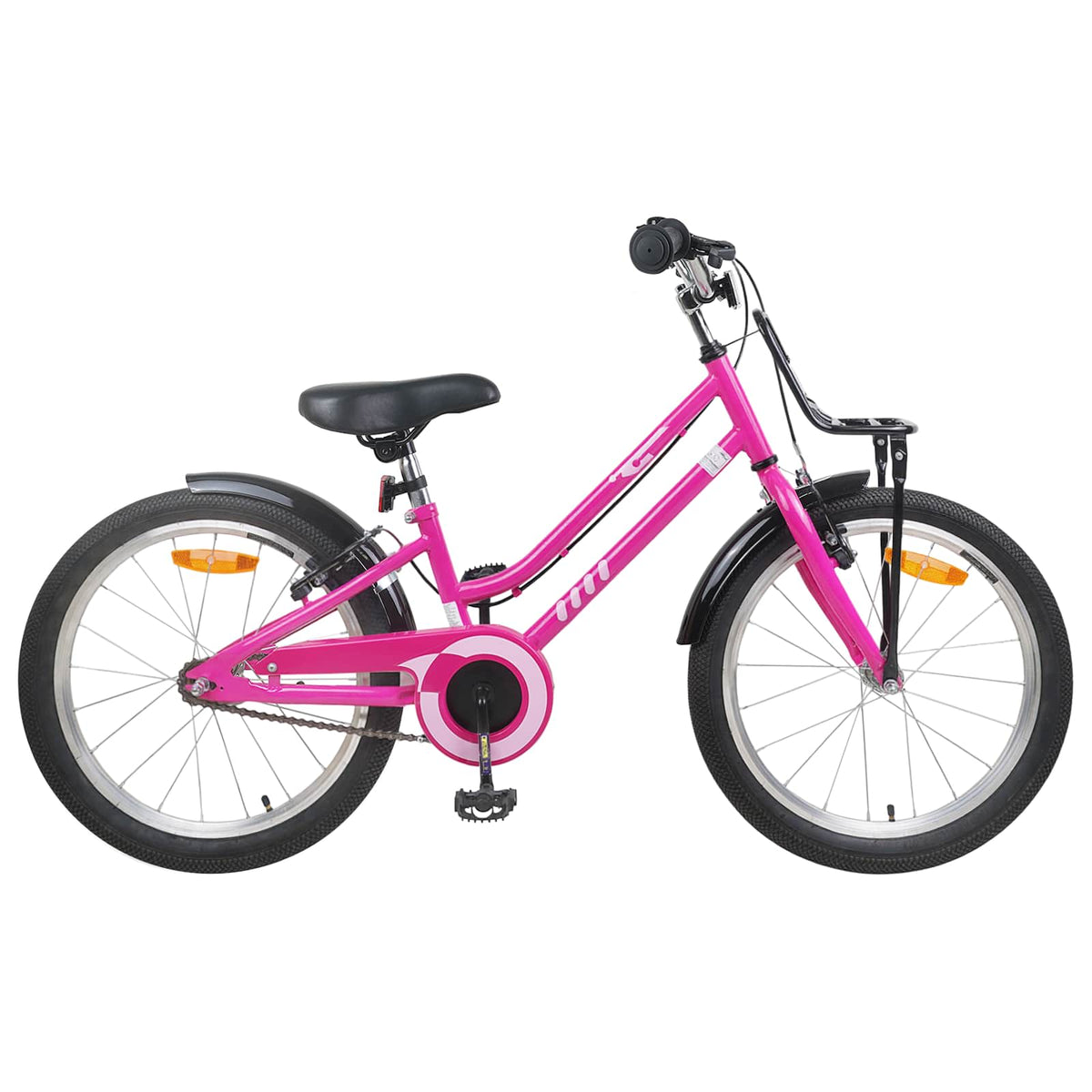 Bicicleta Infantil Para 6-11 Años Negro Rosa