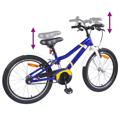 Bicicleta Infantil Para 8-12 Años Azul Y