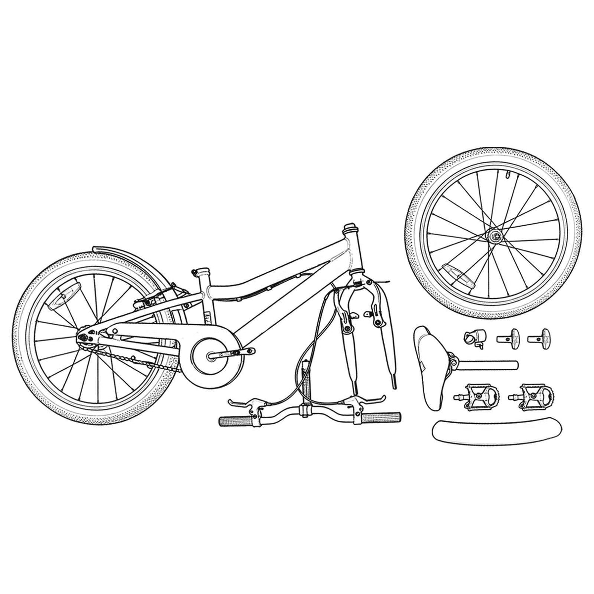 Bicicleta Infantil Para 8-12 Años Azul Y