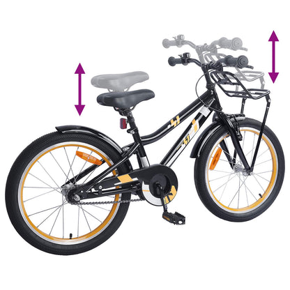 Bicicleta Infantil Para 6-11 Años Naranja Negro