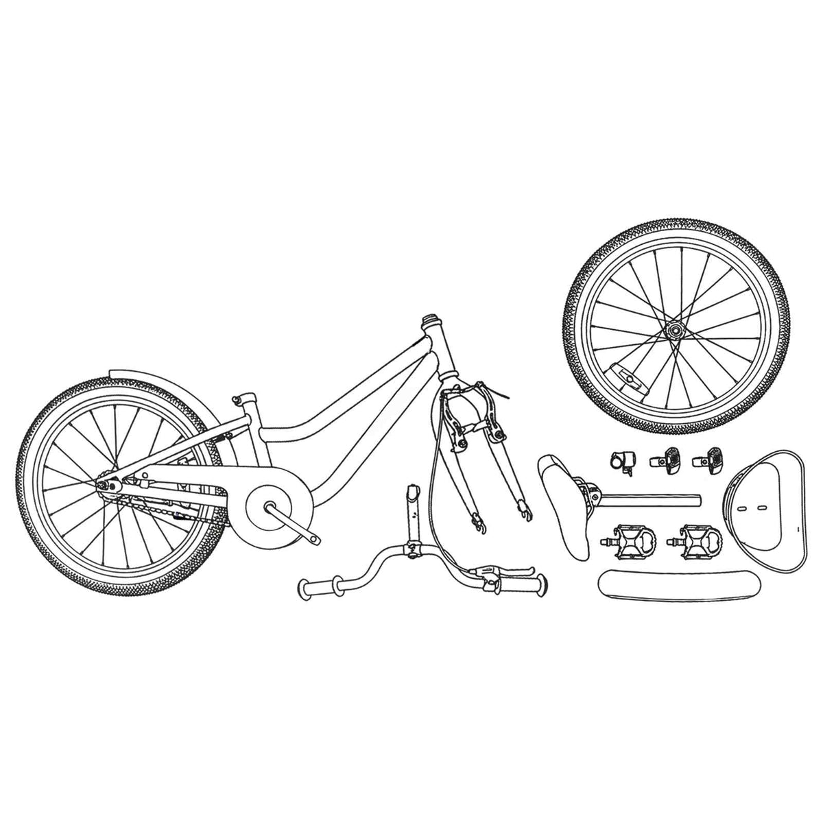 Bicicleta Infantil Para 5-7 Años