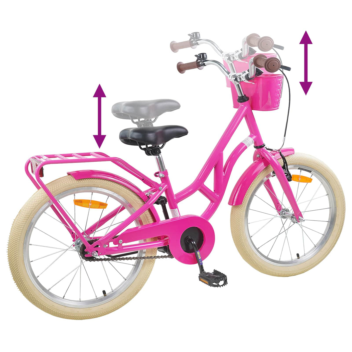 Bicicleta Infantil Para 8-12 Años Oscuro