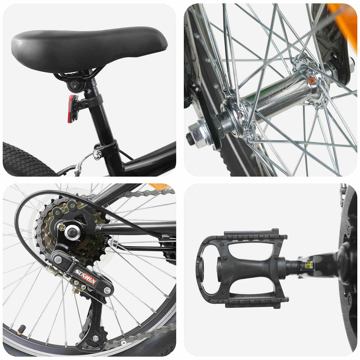 Bicicleta De Montaña 6-Velocidad Para 8-12 Años