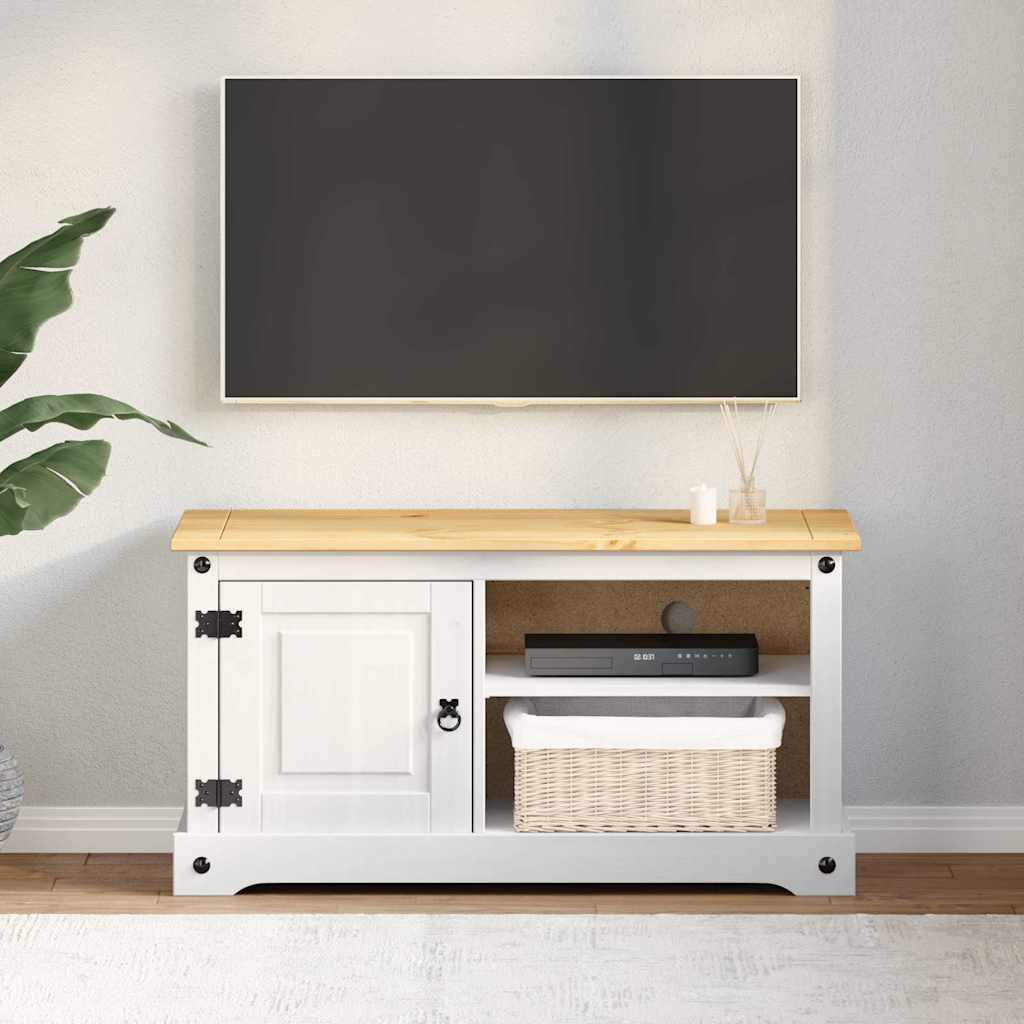Mueble De Tv Corona 100 X 40 X 52 Cm Madera De Pino Macizo