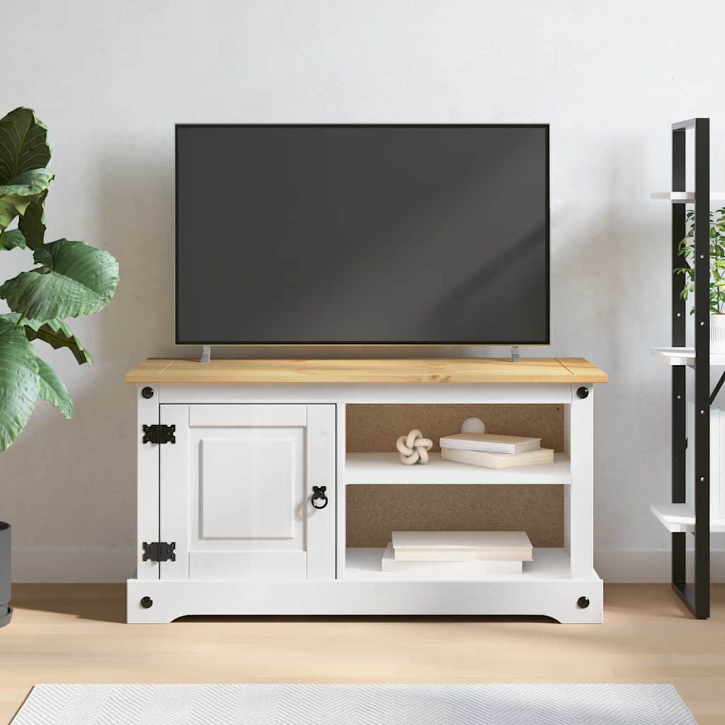 Mueble De Tv Corona 100 X 40 X 52 Cm Madera De Pino Macizo