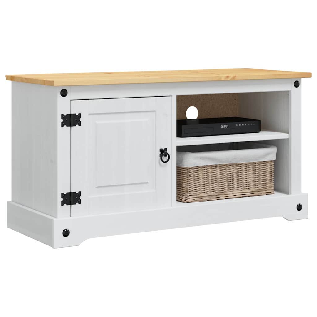 Mueble De Tv Corona 100 X 40 X 52 Cm Madera De Pino Macizo