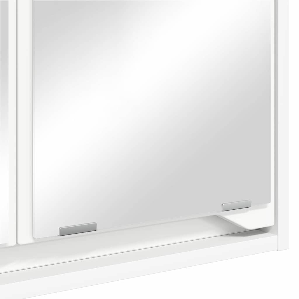 Armario Con Espejo De Baño 60 X 20 X 60 Cm Madera Contrachapada