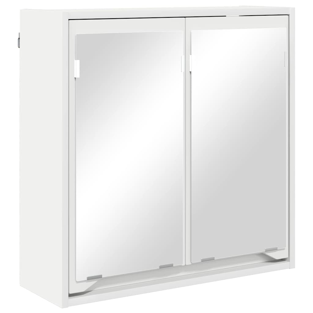 Armario Con Espejo De Baño 60 X 20 X 60 Cm Madera Contrachapada