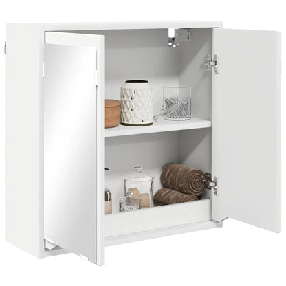 Armario Con Espejo De Baño 60 X 20 X 60 Cm Madera Contrachapada