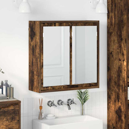 Armario Con Espejo De Baño 60 X 20 X 60 Cm