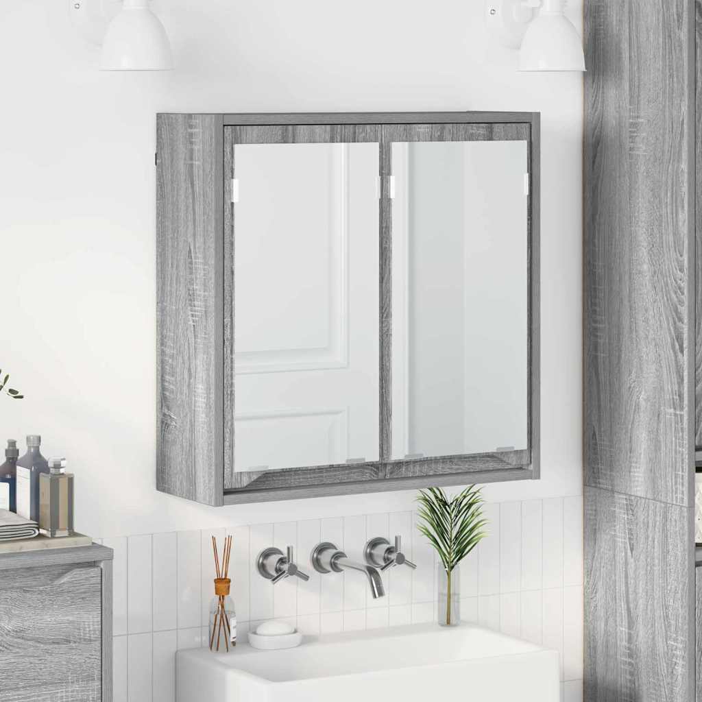 Armario Con Espejo De Baño 60 X 20 X 60 Cm