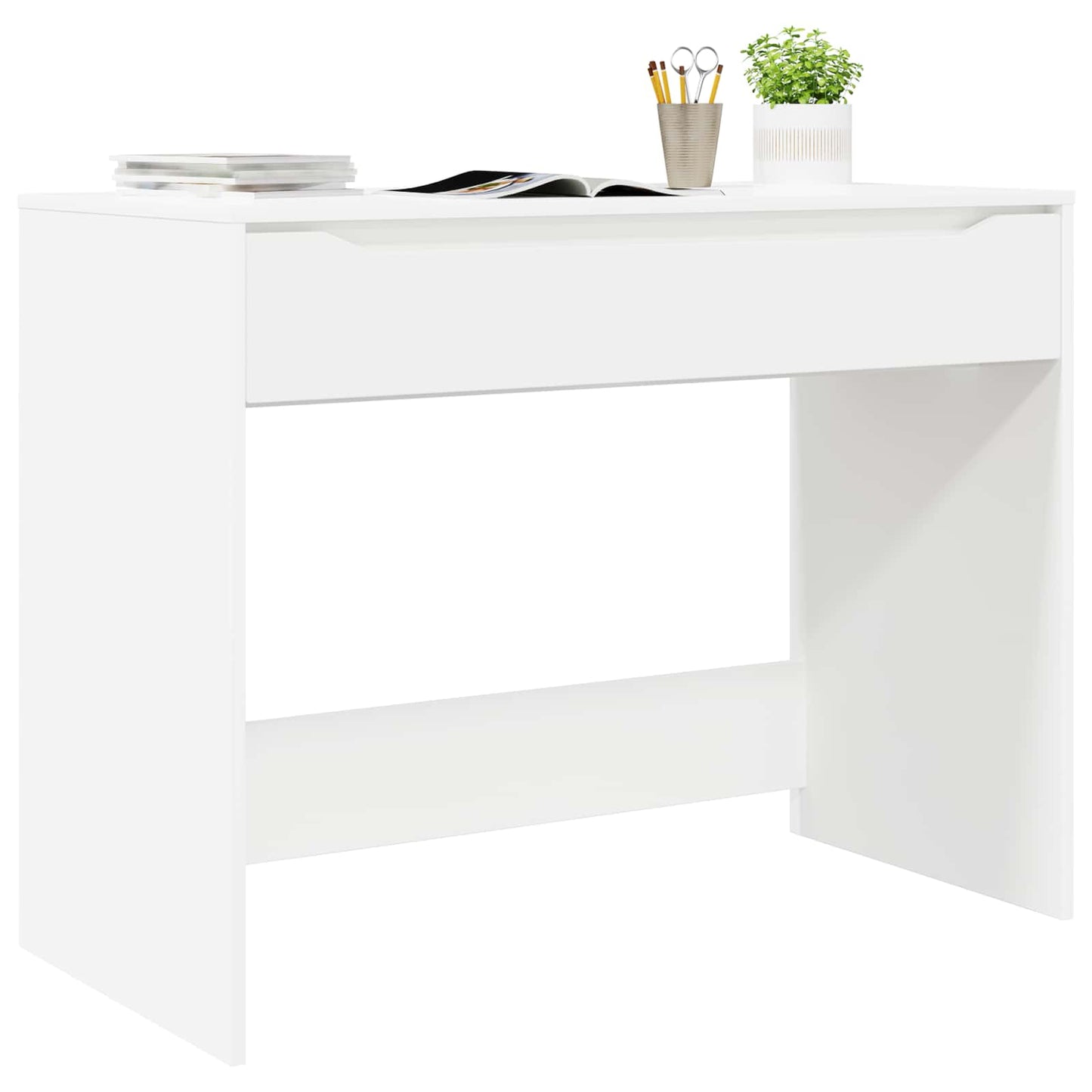 Escritorio Con Cajón 100 X 50 X 78 Cm Madera De Ingeniería