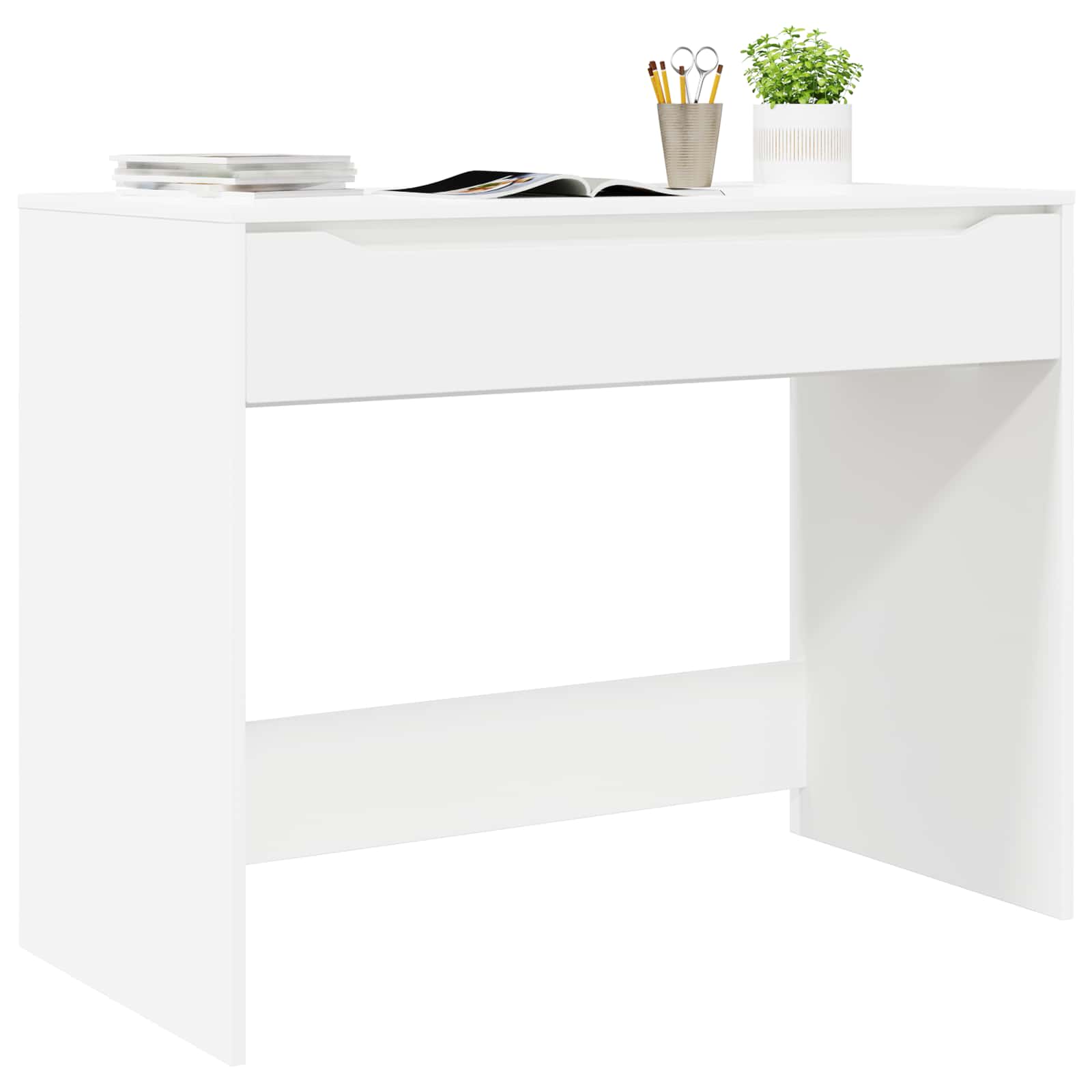 Escritorio Con Cajón 100 X 50 X 78 Cm Madera De Ingeniería