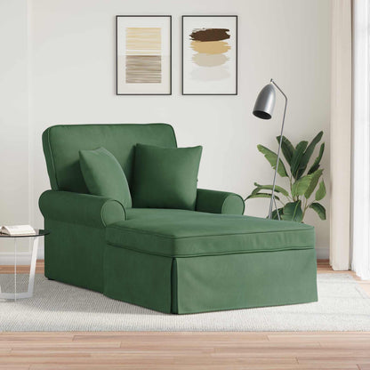 Chaise Lounge Con Falda 3 Uds. Tela De Pana