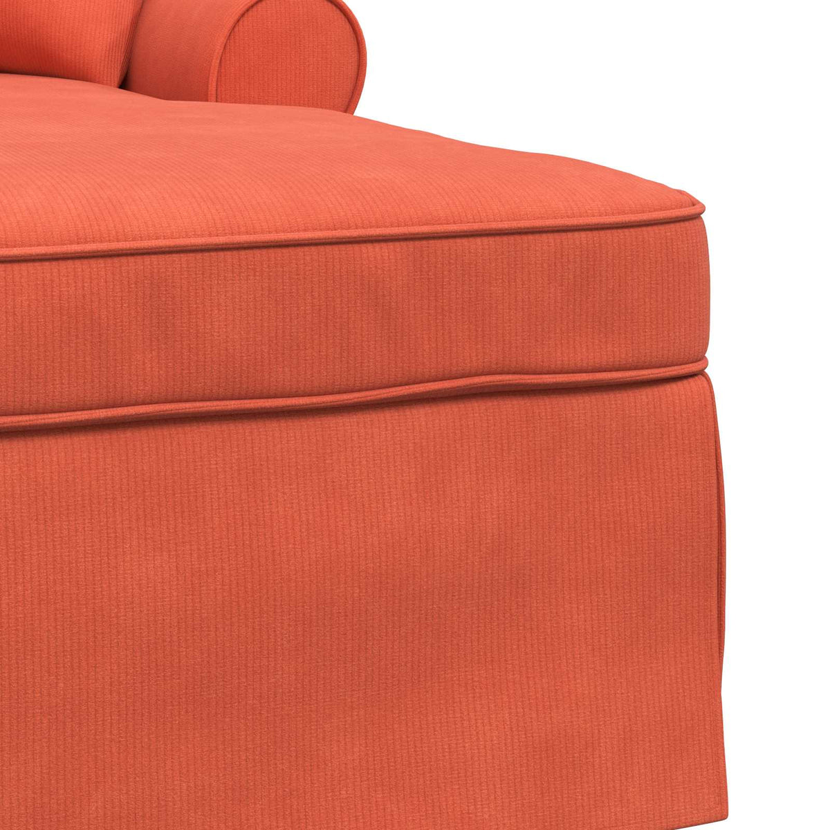 Chaise Lounge Con Falda 3 Uds. Tela De Pana