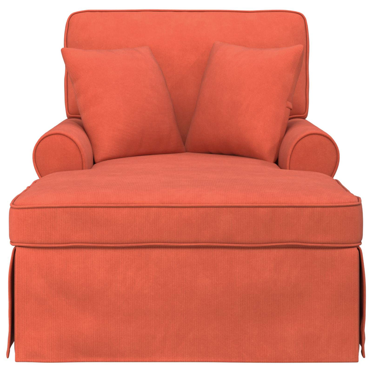 Chaise Lounge Con Falda 3 Uds. Tela De Pana