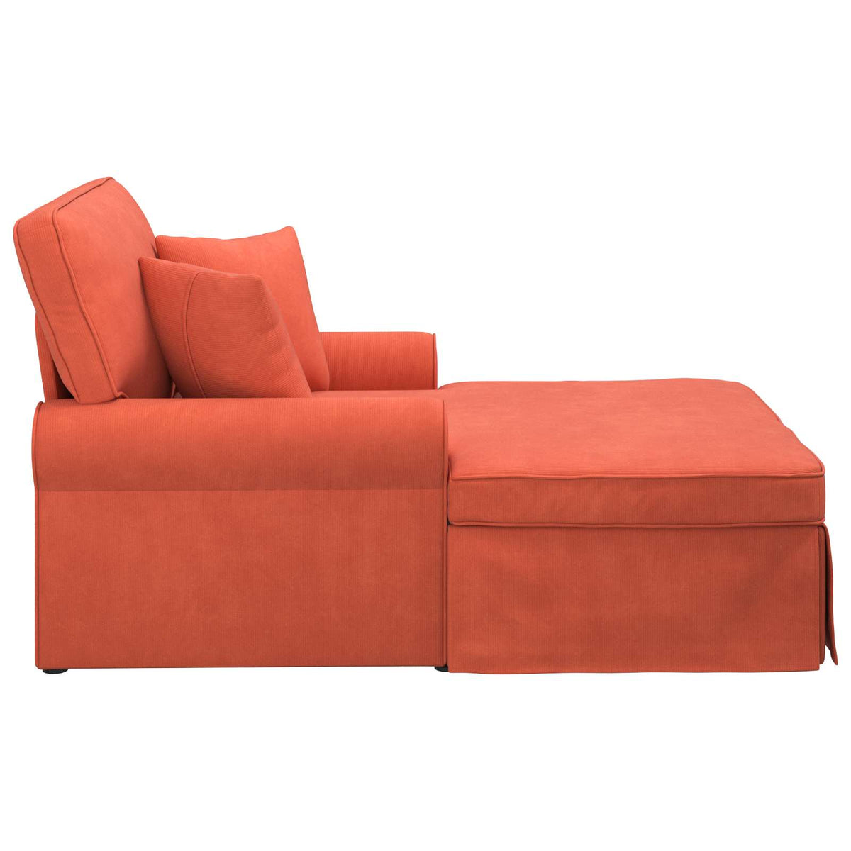 Chaise Lounge Con Falda 3 Uds. Tela De Pana