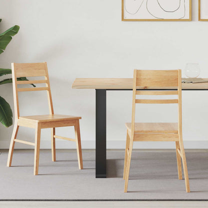 Sillas De Comedor 2 Uds. Madera De Caucho Sólido