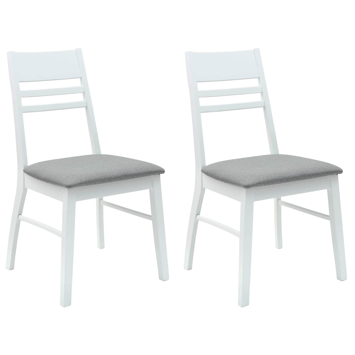 Sillas De Comedor 2 Uds. Madera De Caucho Sólido