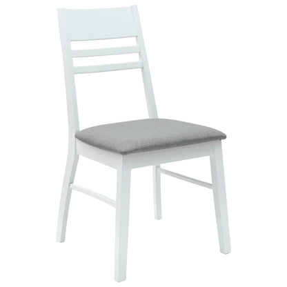 Sillas De Comedor 2 Uds. Madera De Caucho Sólido