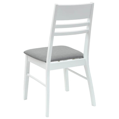 Sillas De Comedor 2 Uds. Madera De Caucho Sólido