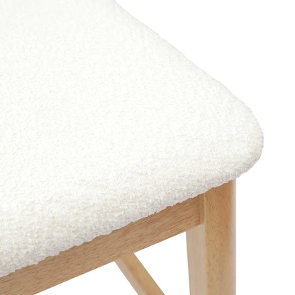 Sillas De Comedor 2 Uds. Madera De Caucho Sólido Natural