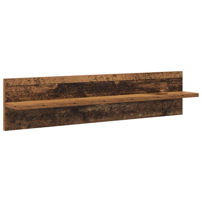 Conjunto De Mueble Para Tv De Pared Con Led 5 Pcs Madera Vieja