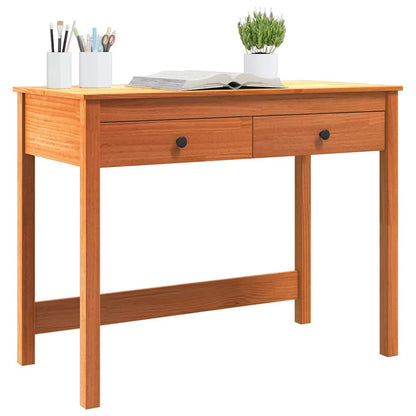 Escritorio Max Brown 100 X 50 X 78 Cm Madera De Pino Macizo