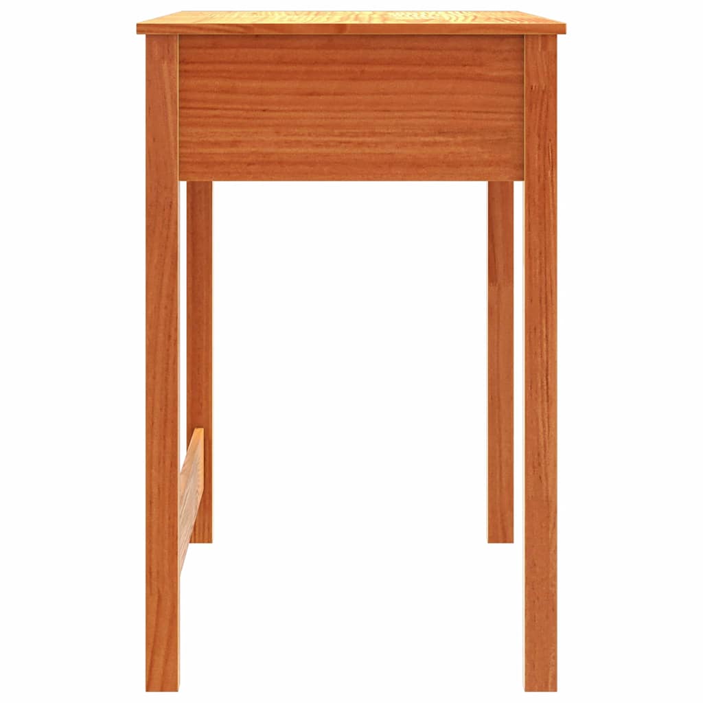 Escritorio Max Brown 100 X 50 X 78 Cm Madera De Pino Macizo