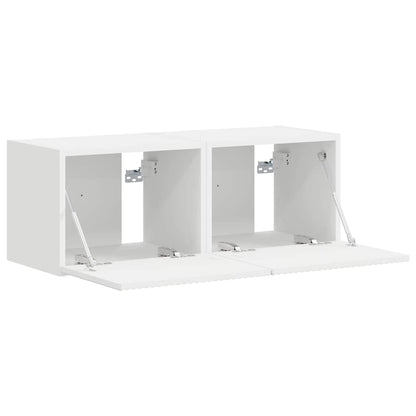 Mueble De Tv Montado En La Pared 2 Pcs 39 X 31 X 29,5 Cm