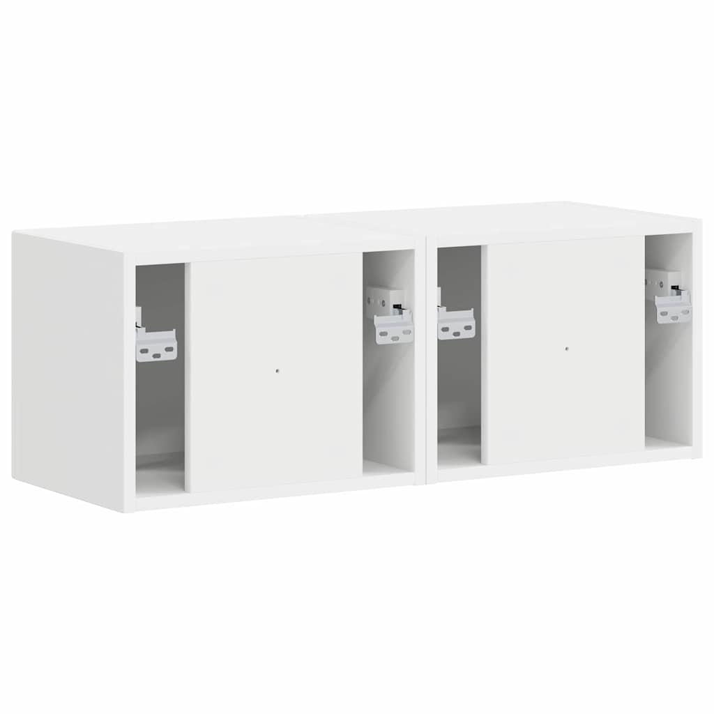 Mueble De Tv Montado En La Pared 2 Pcs 39 X 31 X 29,5 Cm