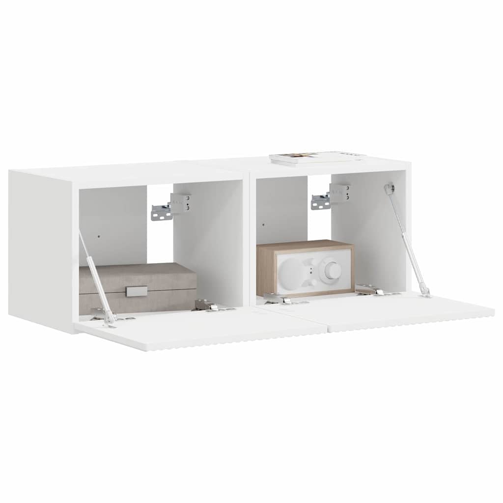 Mueble De Tv Montado En La Pared 2 Pcs 39 X 31 X 29,5 Cm