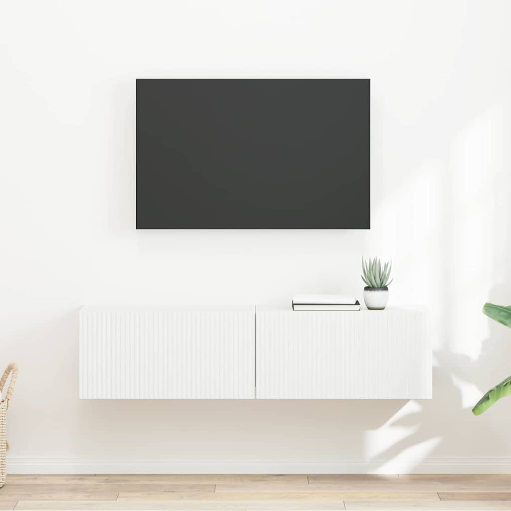 Mueble De Tv Montado En La Pared 2 Pcs 60 X 31 X 29,5 Cm