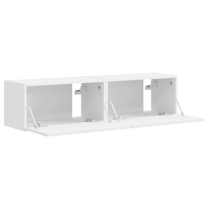 Mueble De Tv Montado En La Pared 2 Pcs 60 X 31 X 29,5 Cm