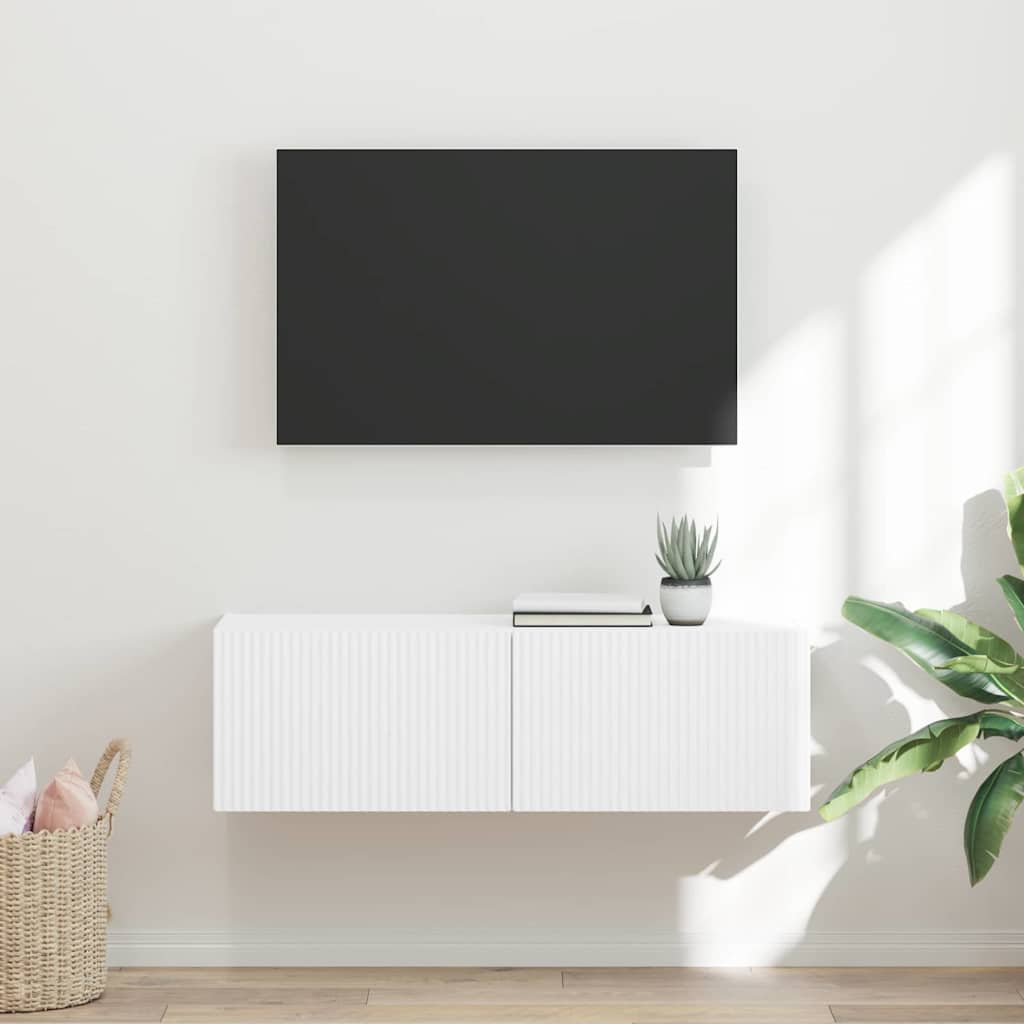 Mueble De Tv Montado En La Pared 98 X 31 X 29,5 Cm