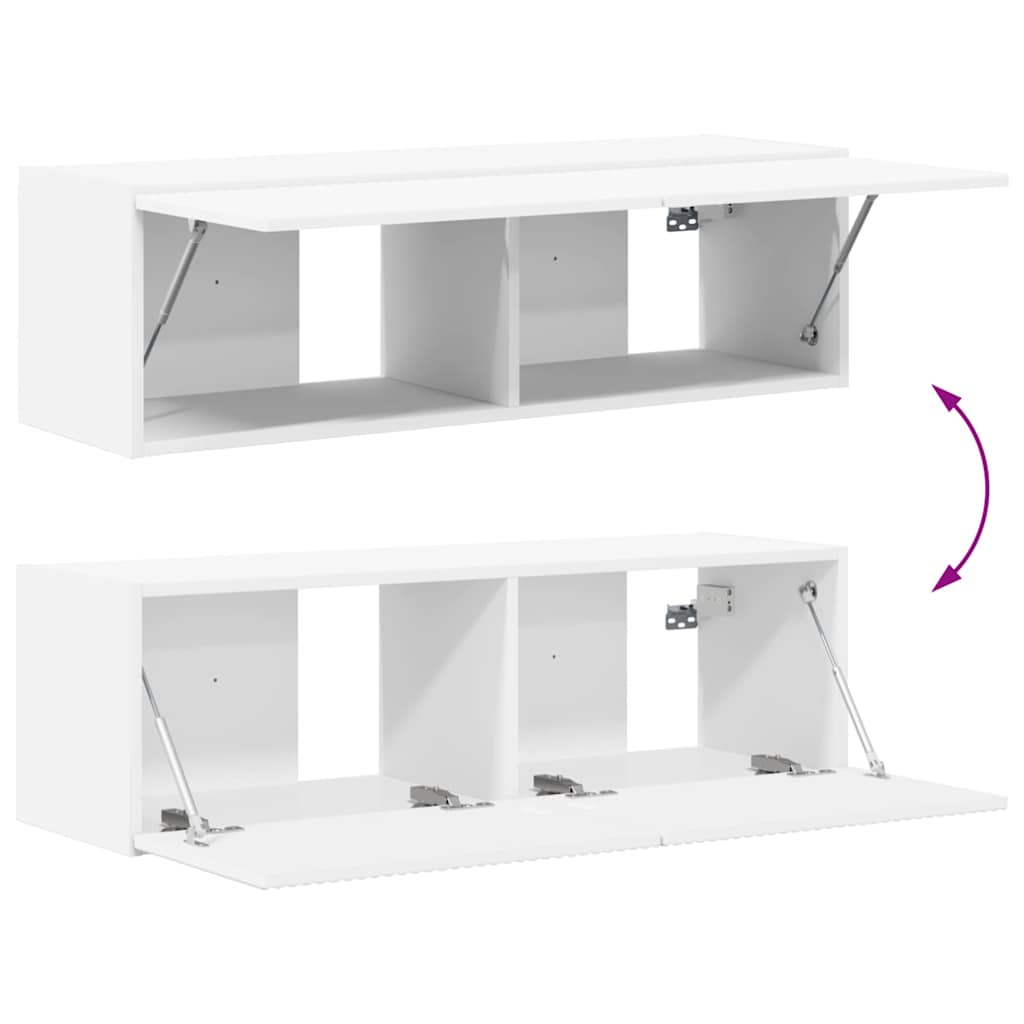 Mueble De Tv Montado En La Pared 98 X 31 X 29,5 Cm